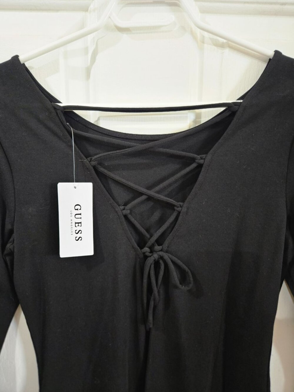 GUESS Lace Up Back Top - Picture 3 of 5